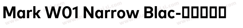 Mark W01 Narrow Blac字体转换
